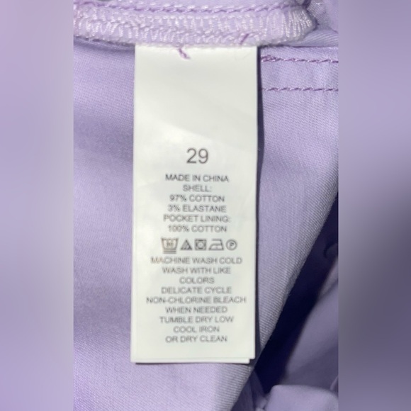Kate Spade High Rise Wide Leg Pants Button Fly Lilac Purple Size 29 Brand New - Picture 6 of 7